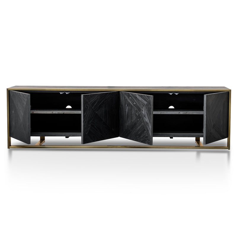 2.2m Entertainment TV Unit - Golden