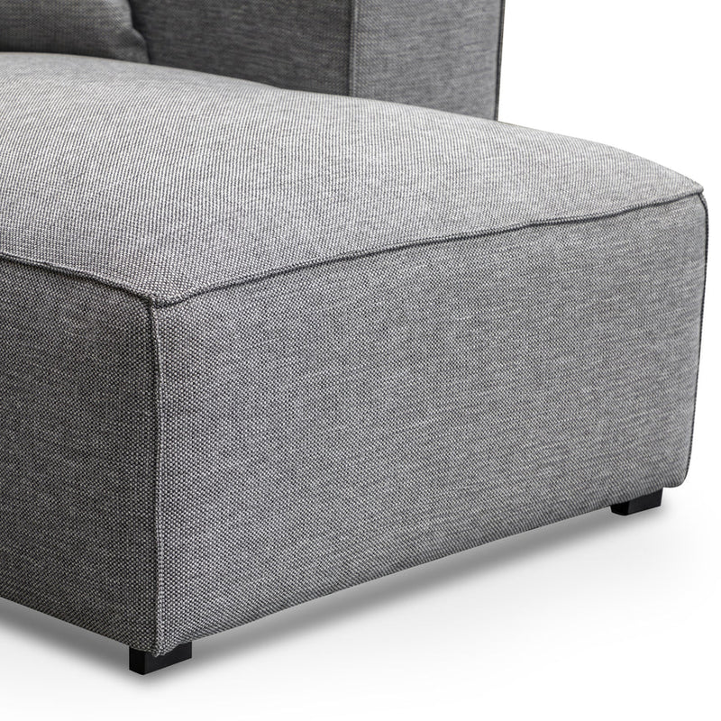 3 Seater Right Chaise Sofa - Graphite Grey