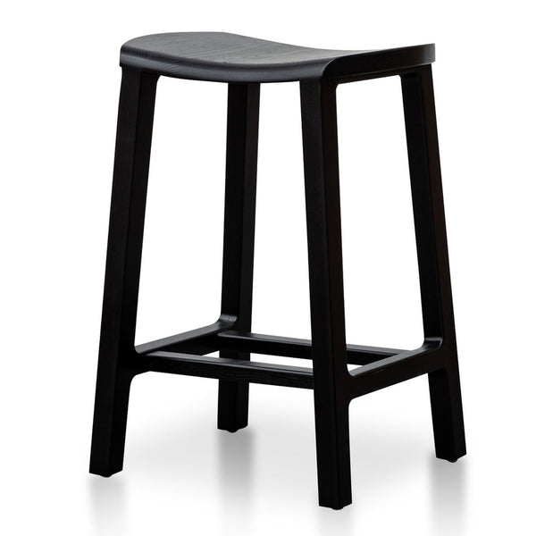 Wooden Bar Stool - Black