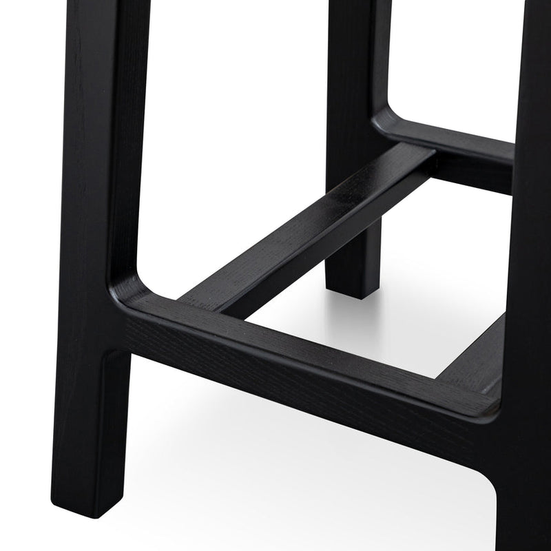 Wooden Bar Stool - Black