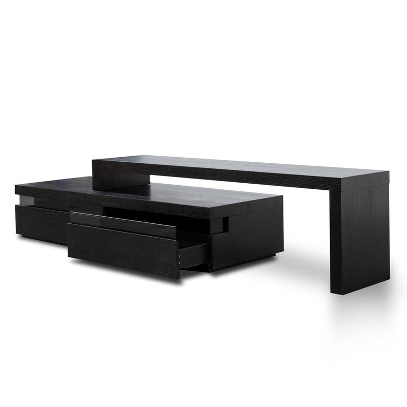 1.7-2.8m TV Entertainment Unit - Lowline - Walnut