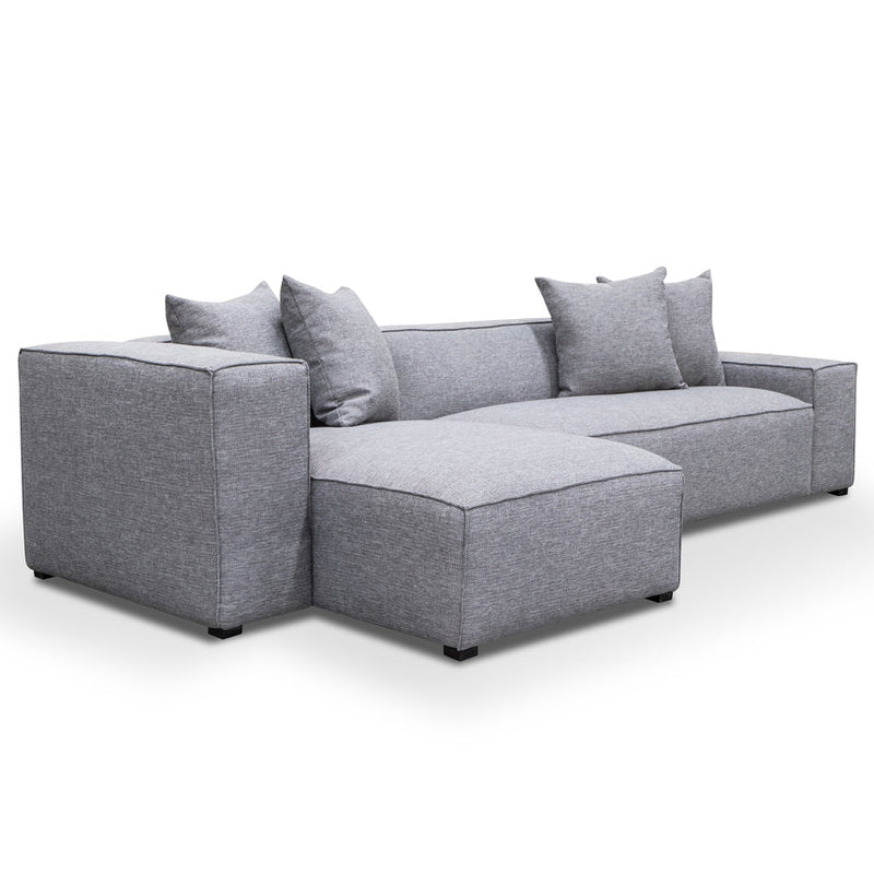 3 Seater Right Chaise Sofa - Graphite Grey