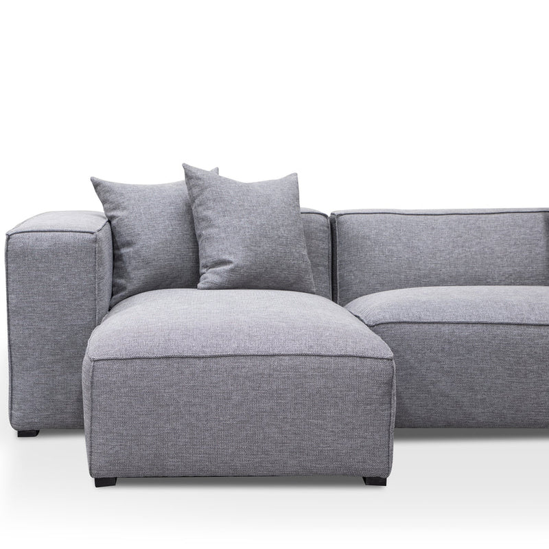 3 Seater Right Chaise Sofa - Graphite Grey