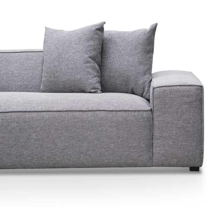 3 Seater Right Chaise Sofa - Graphite Grey