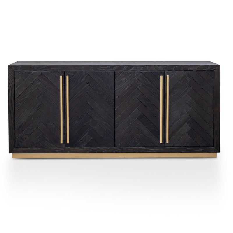 Wide Sideboard - Black and Brass