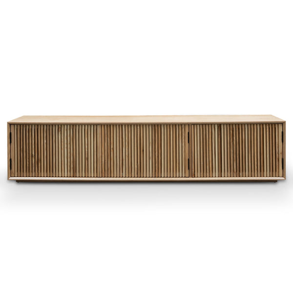 2m Entertainment TV Unit - Natural Ash Veneer