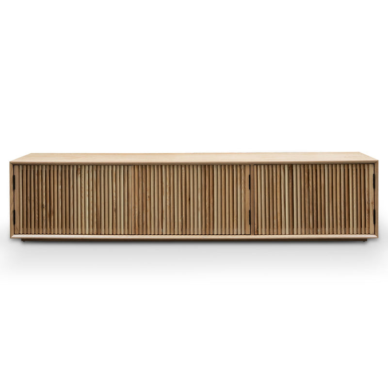 2m Entertainment TV Unit - Natural Ash Veneer