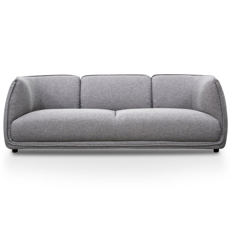 3 Seater Fabric Sofa- Light Texture Grey