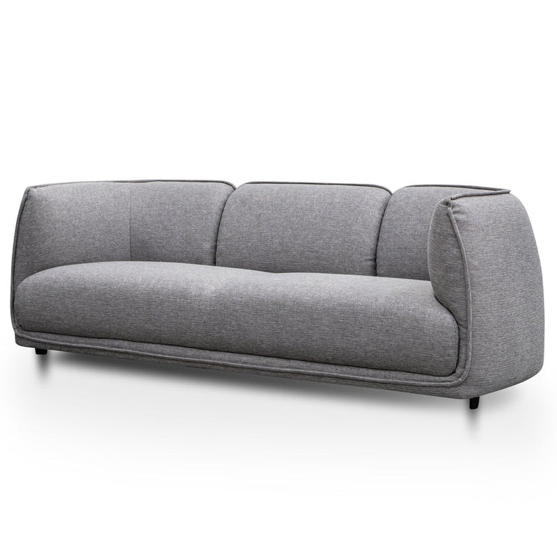 3 Seater Fabric Sofa- Light Texture Grey