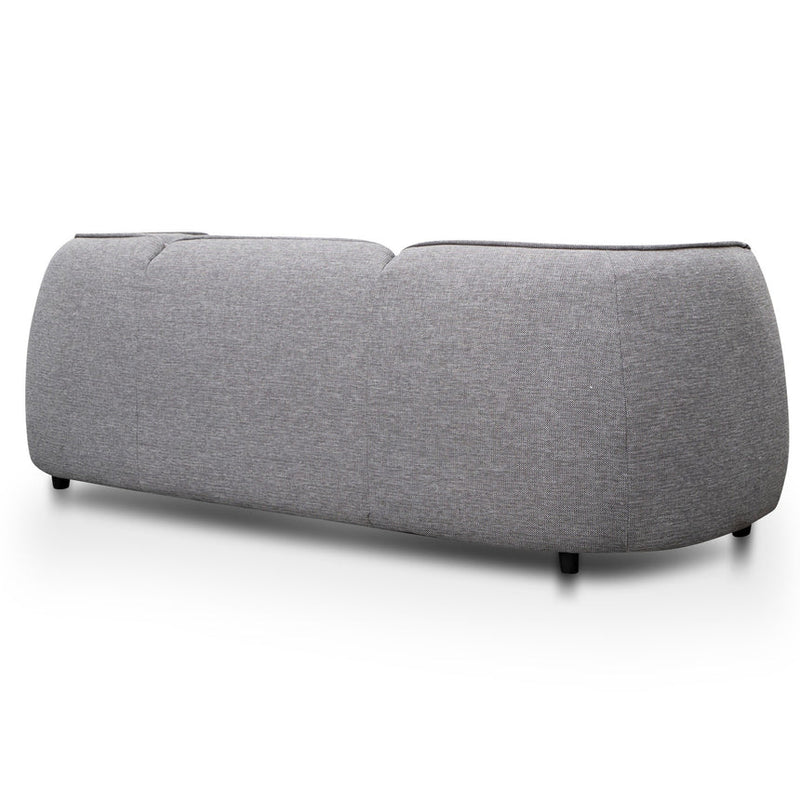 3 Seater Fabric Sofa- Light Texture Grey