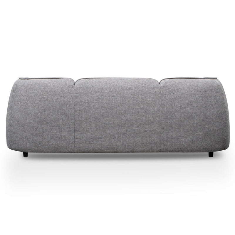 3 Seater Fabric Sofa- Light Texture Grey