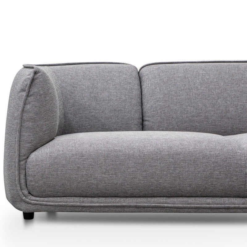 3 Seater Fabric Sofa- Light Texture Grey