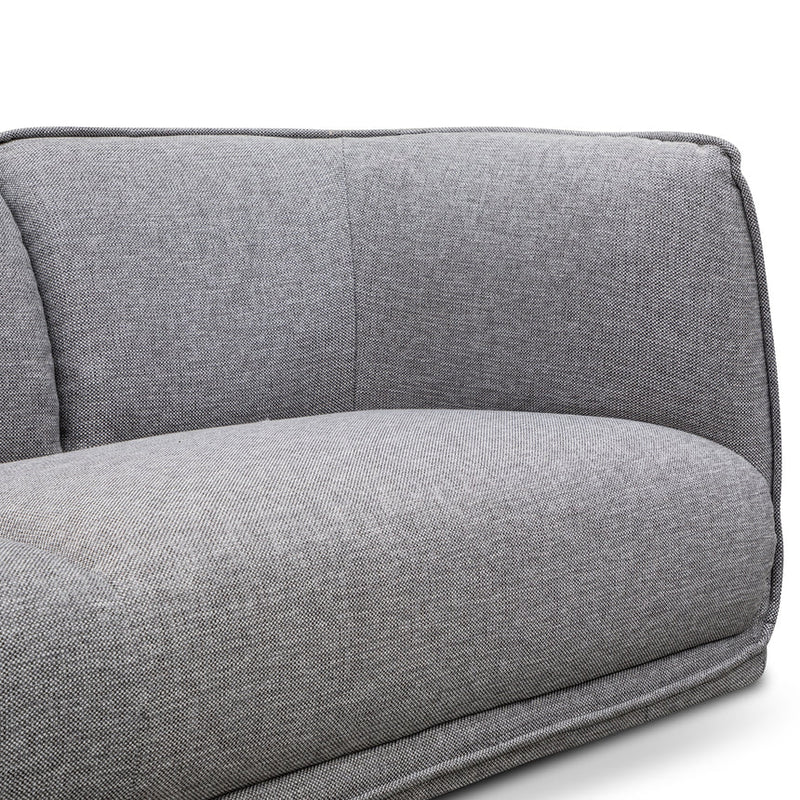 3 Seater Fabric Sofa- Light Texture Grey