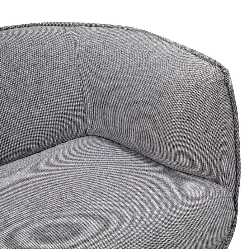 3 Seater Fabric Sofa- Light Texture Grey