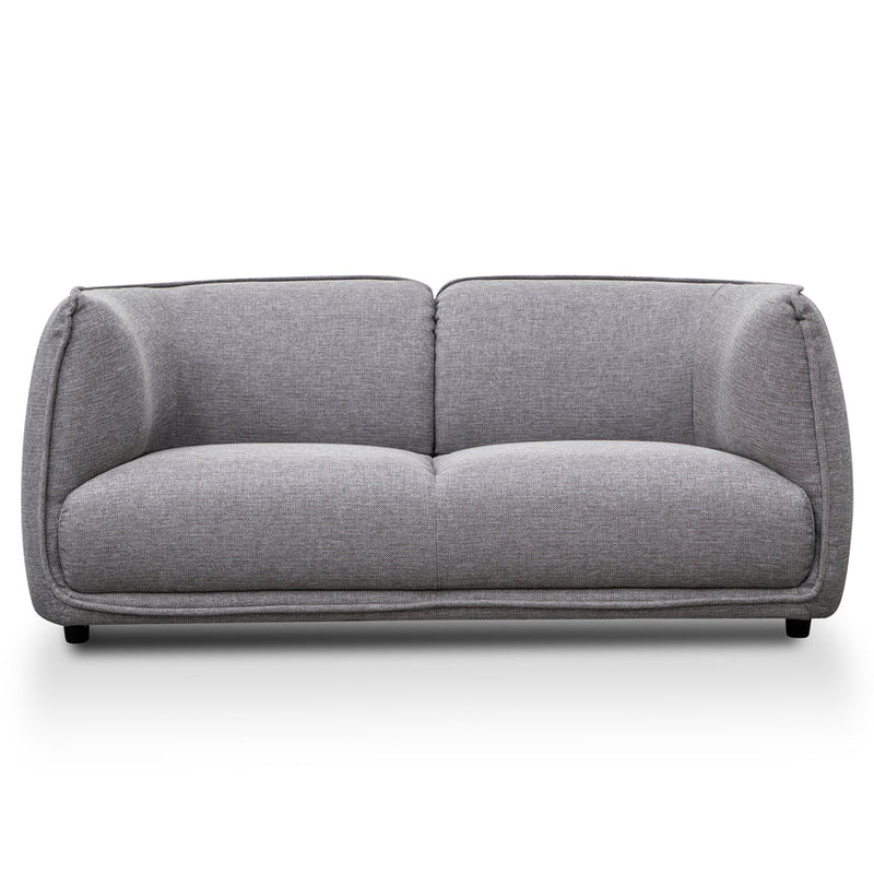 2 Seater Fabric Sofa - Light Texture Grey