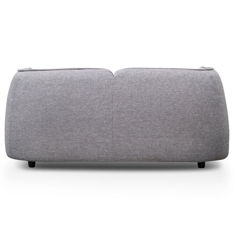 2 Seater Fabric Sofa - Light Texture Grey