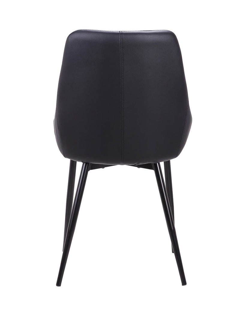 Dining Chair - Black PU (Set of 2)