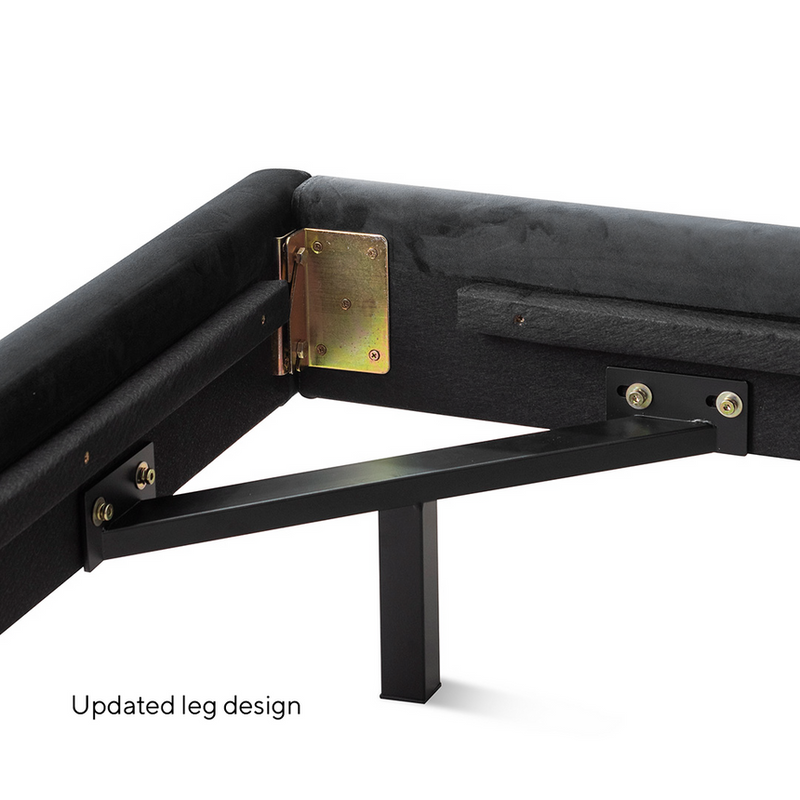 King Bed Frame - Charcoal Velvet