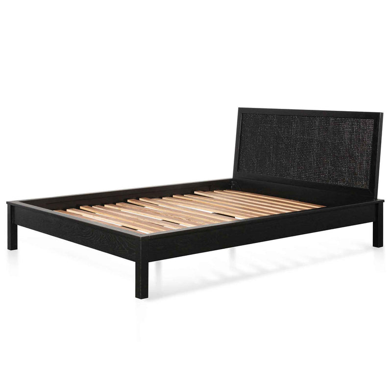 Wooden Queen Sized Bed Frame - Black