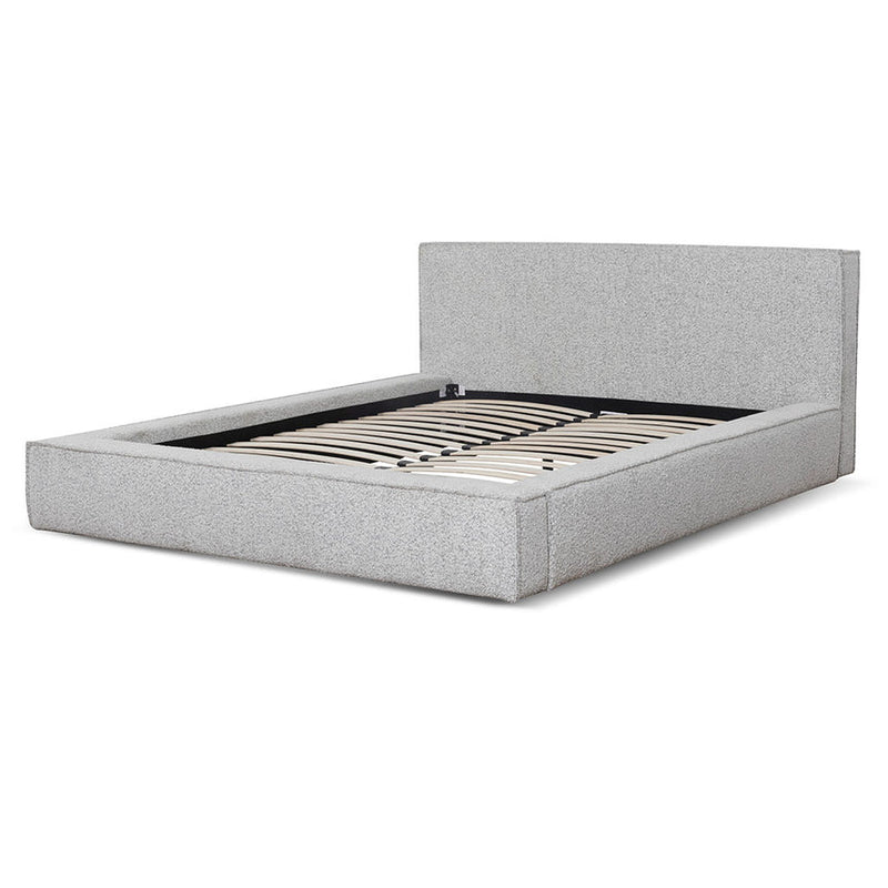 Queen Bed frame in Fossil Grey Fabric