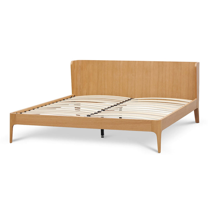 King Bed Frame - Natural Oak