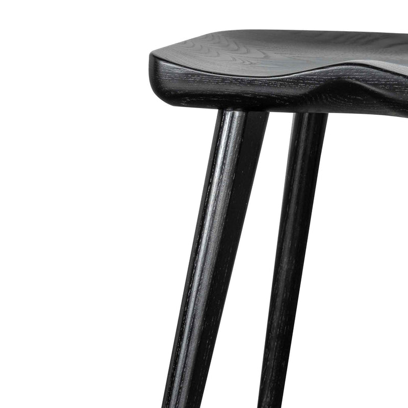 45cm Barstool - Black (Set of 2)