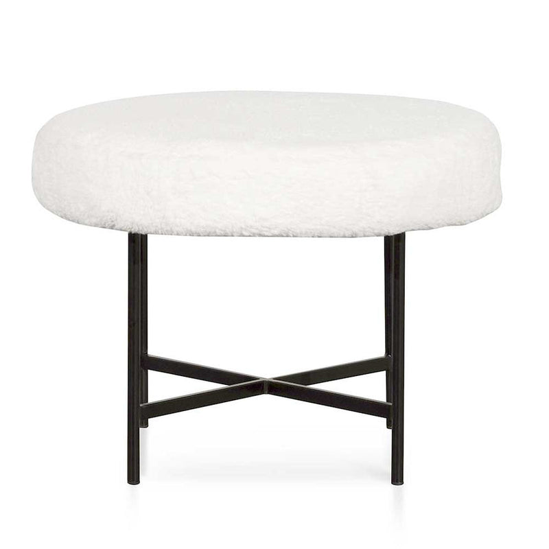 48cm Low Stool - White