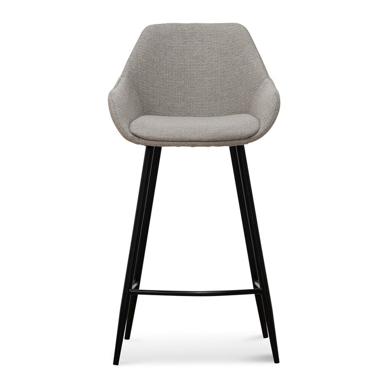 68cm Fabric Bar Stool - Beige - (Set of 2)