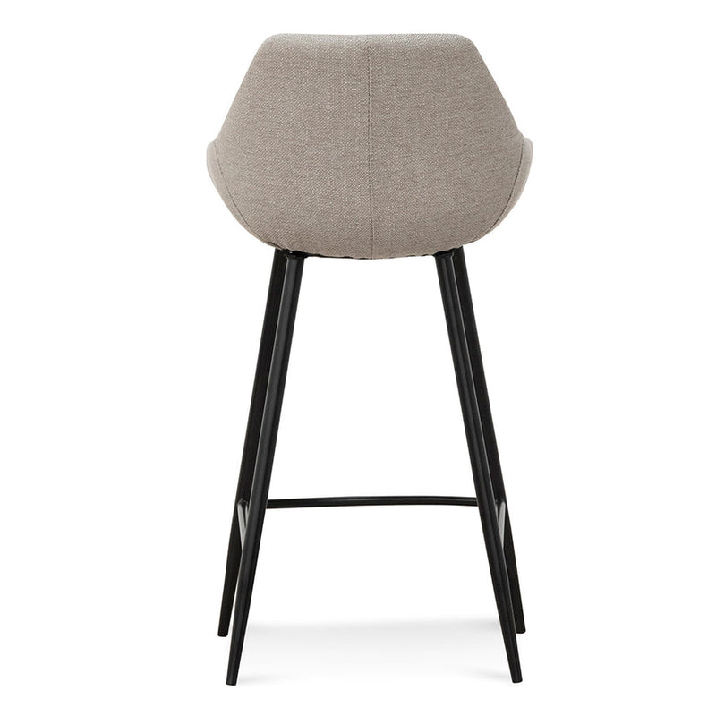 68cm Fabric Bar Stool - Beige - (Set of 2)