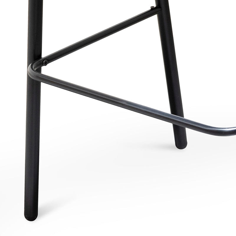 Fabric Bar Stool - Black Legs (Set of 2)