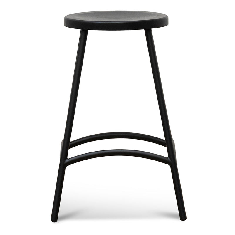 65cm Barstool - Full Black