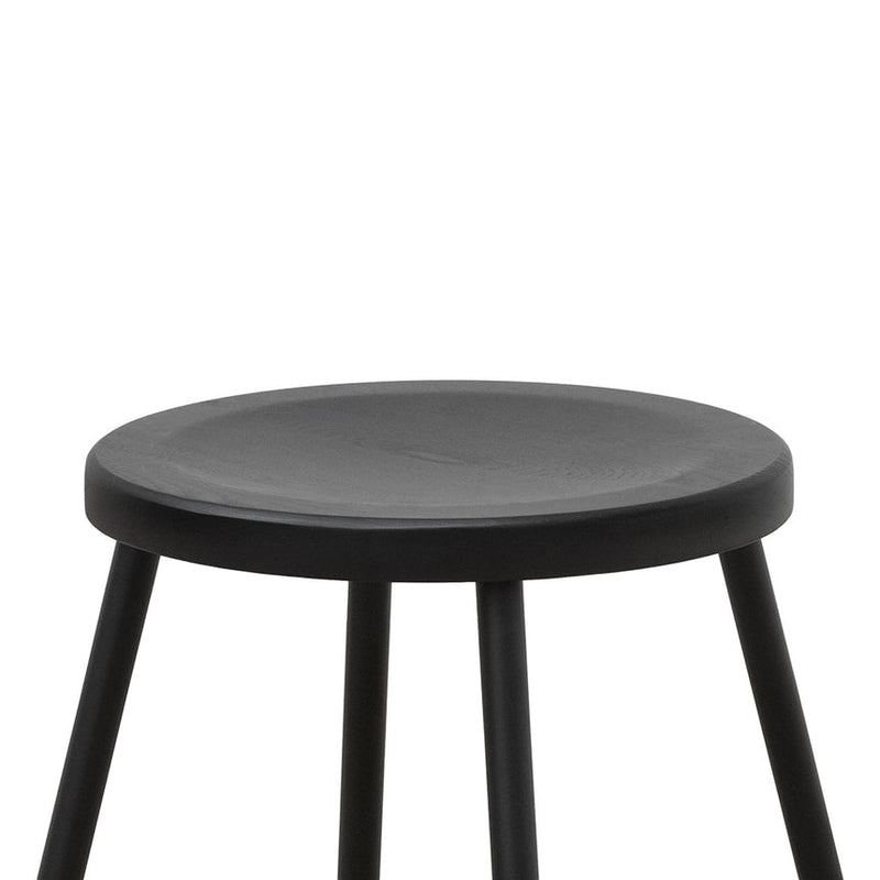 65cm Barstool - Full Black