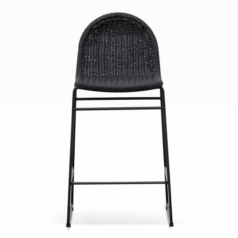 65cm Barstool - Full Black (Set of 2)