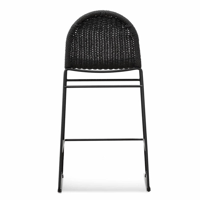 65cm Barstool - Full Black (Set of 2)