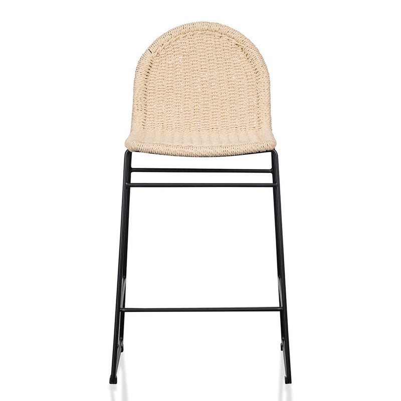 65cm Rattan Barstool - Natural Seat (Set of 2)