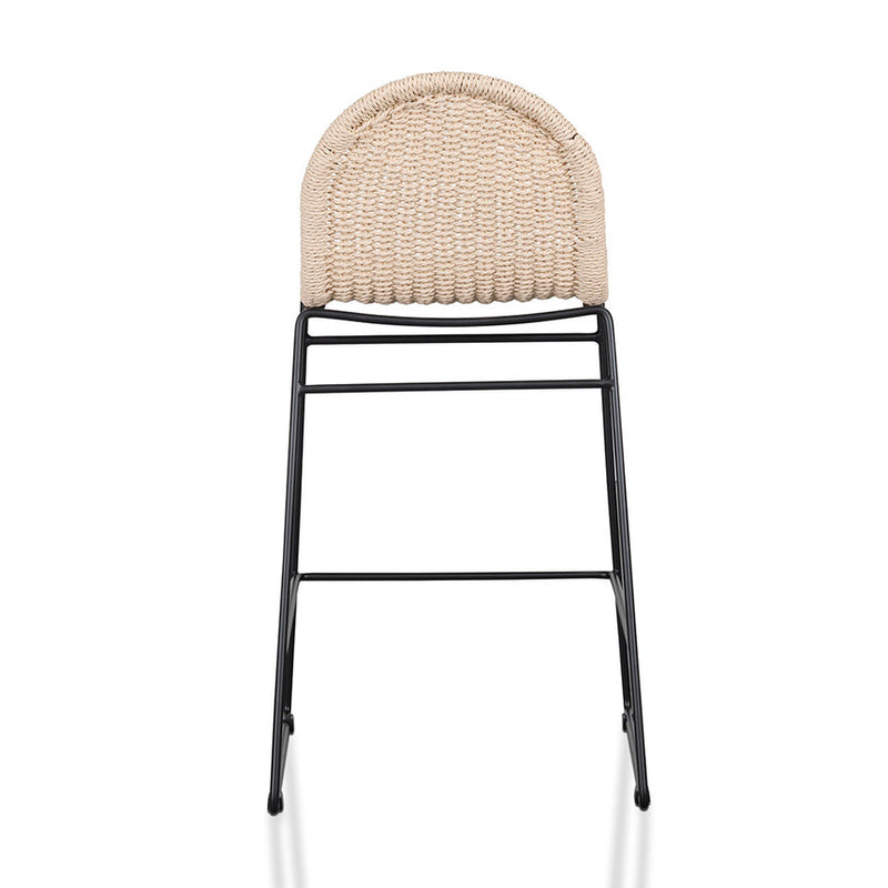 65cm Rattan Barstool - Natural Seat (Set of 2)