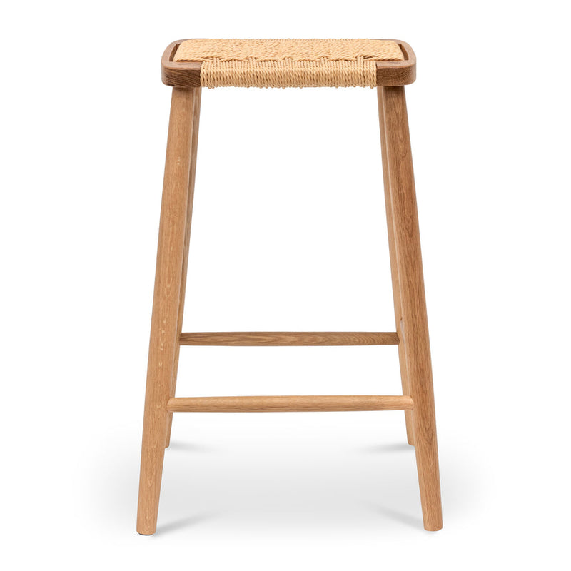 65cm Rattan Bar Stool - Natural