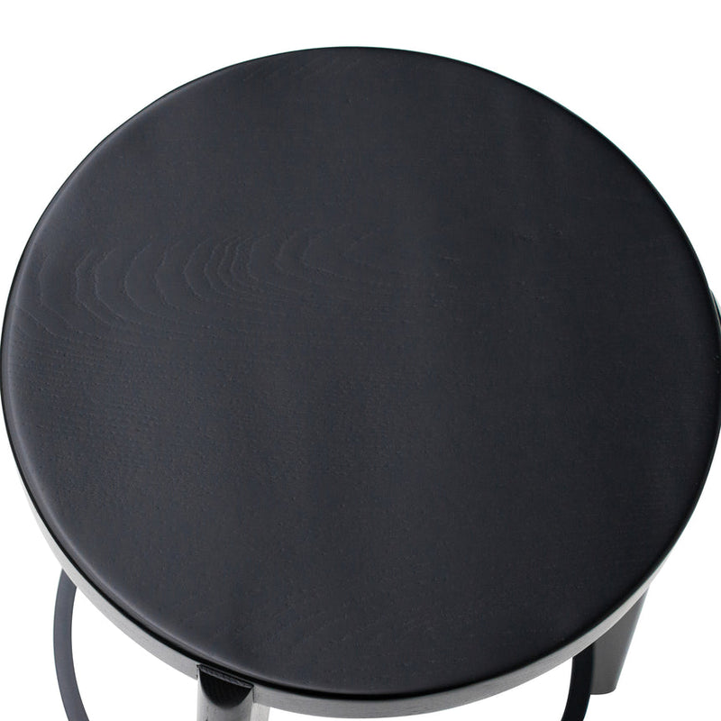 65cm Solid wood Bar Stool - Full Black