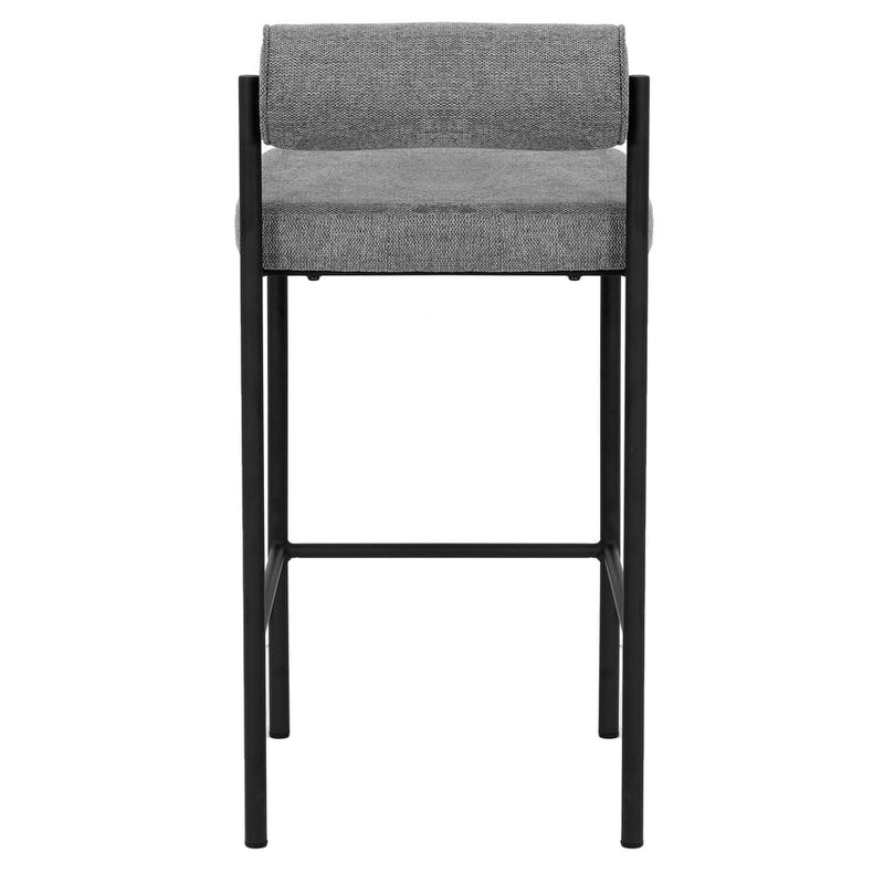 65cm Bar Stool - Black Boucle (Set of 2)