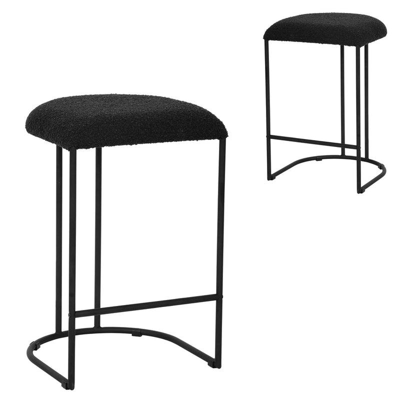 65cm Bar Stool - Cloud Fur (Set of 2)