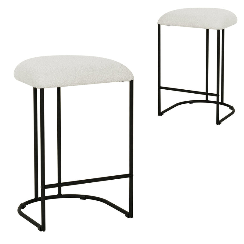 65cm Bar Stool - Cloud Fur (Set of 2)