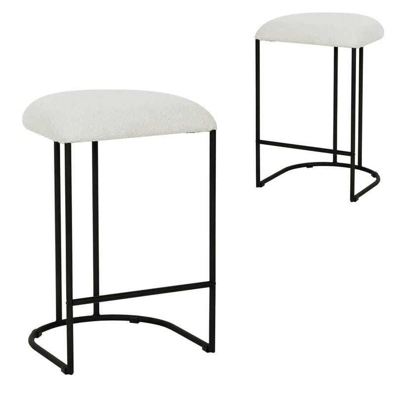 65cm Bar Stool - White Rabbit (Set of 2)