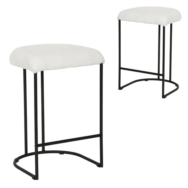 65cm Bar Stool - Cloud Fur (Set of 2)