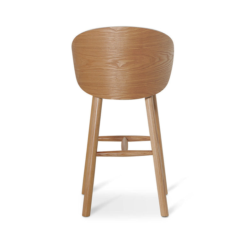 65cm Natural Bar Stool - Beige