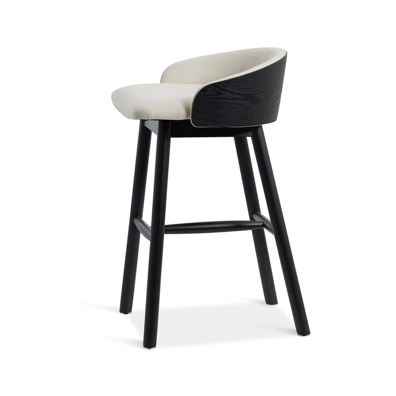 65cm Bar Stool - Full Black