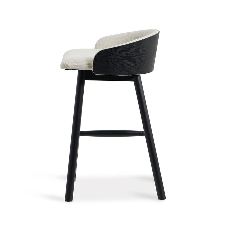 65cm Bar Stool - Full Black