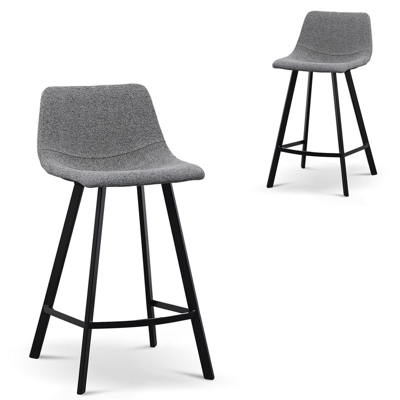 65cm Bar Stool - Spec Charcoal (Set of 2)