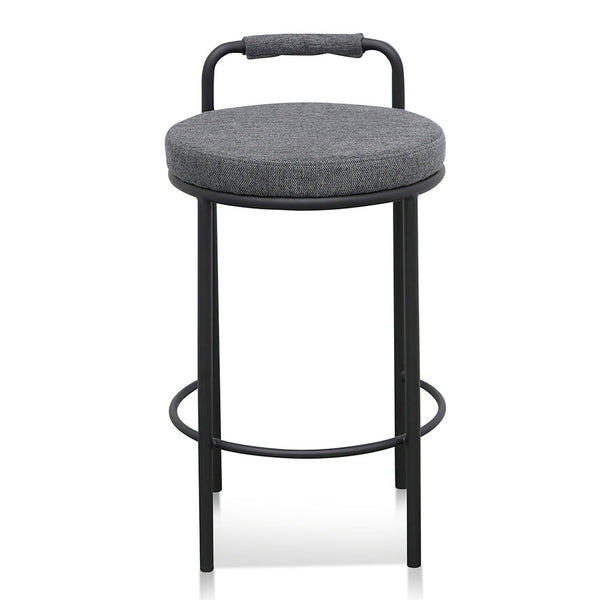 x2 65cm Bar Stool - Charcoal Grey (Set of 2)