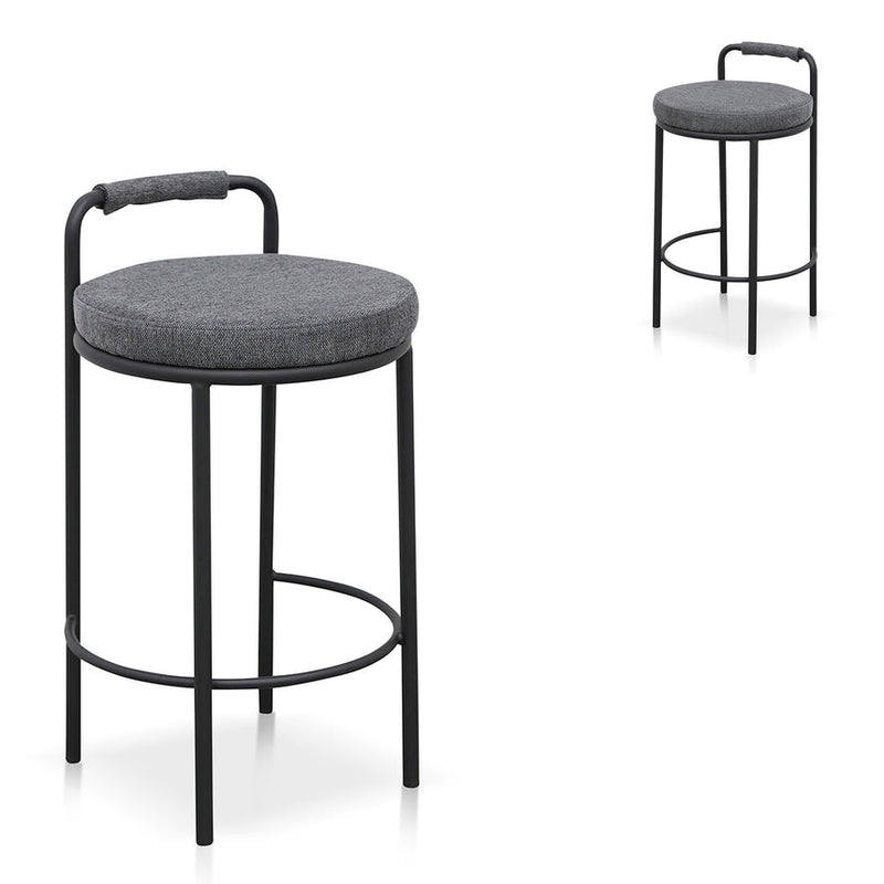 65cm Bar Stool - Clay Grey (Set of 2)