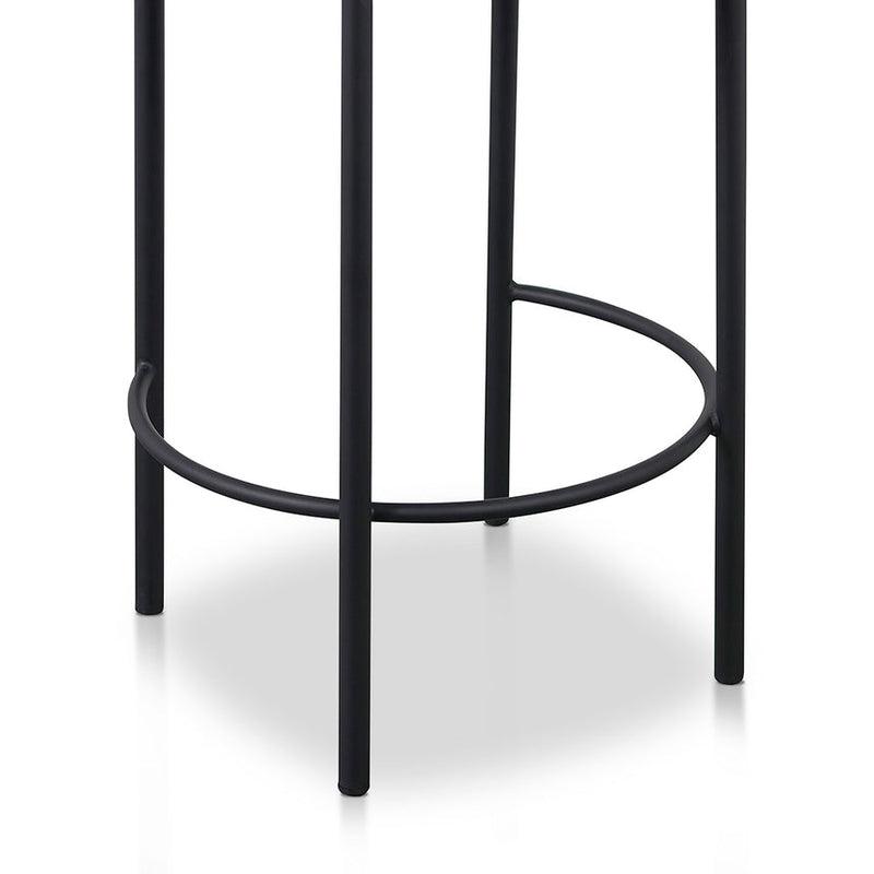 x2 65cm Bar Stool - Charcoal Grey (Set of 2)